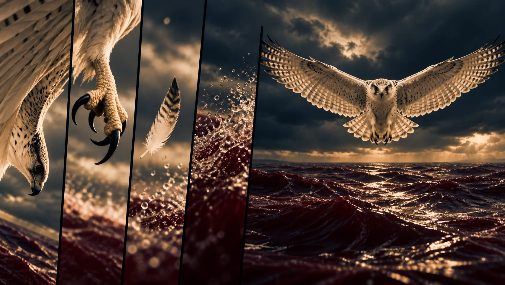 A sequence of quick detail cuts opens into a wide held shot.